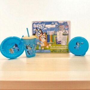 Zak! Bluey & Bingo Tumbler Snack Container‎ Cereal Sippy Bowl, and Activity Book